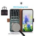 Samsung Galaxy S26 FE Crocodile Series Wallet Leather Case with RFID - Green