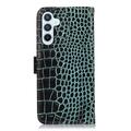 Samsung Galaxy S26 FE Crocodile Series Wallet Leather Case with RFID - Green