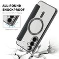 Samsung Galaxy S26 FE Flip Case with Card Slot - MagSafe Compatible - Black