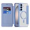 Samsung Galaxy S26 FE Flip Case with Card Slot - MagSafe Compatible - Blue