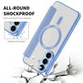 Samsung Galaxy S26 FE Flip Case with Card Slot - MagSafe Compatible - Blue
