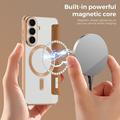 Samsung Galaxy S26 FE Flip Case with Card Slot - MagSafe Compatible - Brown