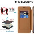 Samsung Galaxy S26 FE Flip Case with Card Slot - MagSafe Compatible - Brown