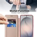 Samsung Galaxy S26 FE Flip Case with Card Slot - MagSafe Compatible - Pink