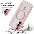 Samsung Galaxy S26 FE Flip Case with Card Slot - MagSafe Compatible - Pink