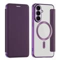 Samsung Galaxy S26 FE Flip Case with Card Slot - MagSafe Compatible - Purple