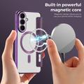 Samsung Galaxy S26 FE Flip Case with Card Slot - MagSafe Compatible - Purple