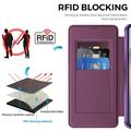 Samsung Galaxy S26 FE Flip Case with Card Slot - MagSafe Compatible - Purple