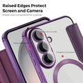 Samsung Galaxy S26 FE Flip Case with Card Slot - MagSafe Compatible - Purple