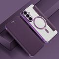 Samsung Galaxy S26 FE Flip Case with Card Slot - MagSafe Compatible - Purple