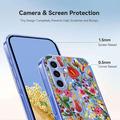 Samsung Galaxy S26 FE Floral Pattern TPU Case - Lilies