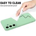 Samsung Galaxy S26 FE Liquid Silicone Case with Hand Strap - Green