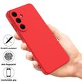 Samsung Galaxy S26 FE Liquid Silicone Case with Hand Strap - Red