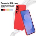 Samsung Galaxy S26 FE Liquid Silicone Case with Hand Strap - Red