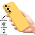 Samsung Galaxy S26 FE Liquid Silicone Case with Hand Strap - Yellow