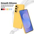 Samsung Galaxy S26 FE Liquid Silicone Case with Hand Strap - Yellow