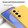 Samsung Galaxy S26 FE Liquid Silicone Case with Hand Strap - Yellow