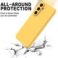 Samsung Galaxy S26 FE Liquid Silicone Case with Hand Strap - Yellow