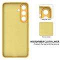 Samsung Galaxy S26 FE Liquid Silicone Case with Hand Strap - Yellow