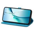 Samsung Galaxy S26 FE Mandala Wallet Case with Wrist Strap - Blue