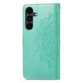 Samsung Galaxy S26 FE Mandala Wallet Case with Wrist Strap - Mint Green