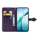 Samsung Galaxy S26 FE Mandala Wallet Case with Wrist Strap - Purple