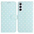 Samsung Galaxy S26 FE Polka Dot Pattern Wallet Case - Blue