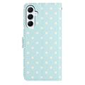 Samsung Galaxy S26 FE Polka Dot Pattern Wallet Case - Blue