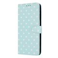 Samsung Galaxy S26 FE Polka Dot Pattern Wallet Case - Blue