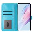 Samsung Galaxy S26 FE Polka Dot Pattern Wallet Case - Blue