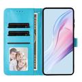 Samsung Galaxy S26 FE Polka Dot Pattern Wallet Case - Blue