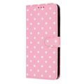 Samsung Galaxy S26 FE Polka Dot Pattern Wallet Case - Pink