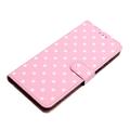 Samsung Galaxy S26 FE Polka Dot Pattern Wallet Case - Pink