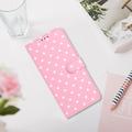 Samsung Galaxy S26 FE Polka Dot Pattern Wallet Case - Pink