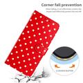 Samsung Galaxy S26 FE Polka Dot Pattern Wallet Case - Red