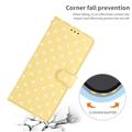 Samsung Galaxy S26 FE Polka Dot Pattern Wallet Case - Yellow