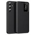 Samsung Galaxy S26 FE Smart Clear View Flip Case with Card Slot - Black