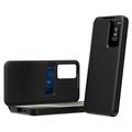 Samsung Galaxy S26 FE Smart Clear View Flip Case with Card Slot - Black