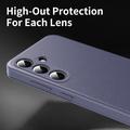 Samsung Galaxy S26 FE Smart Clear View Flip Case with Card Slot - Grey Purple