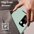 Samsung Galaxy S26 FE Smart Clear View Flip Case with Card Slot - Light Green