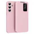 Samsung Galaxy S26 FE Smart Clear View Flip Case with Card Slot