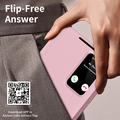 Samsung Galaxy S26 FE Smart Clear View Flip Case with Card Slot - Pink
