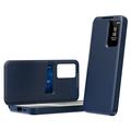 Samsung Galaxy S26 FE Smart Clear View Flip Case with Card Slot - Sapphire