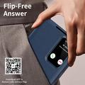 Samsung Galaxy S26 FE Smart Clear View Flip Case with Card Slot - Sapphire