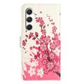 Samsung Galaxy S26 FE Style Series Wallet Case - Pink Flowers