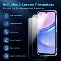 Samsung Galaxy S26 FE TPU Case w/ 2x Tempered Glass Screen Protector - Clear