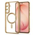 Samsung Galaxy S26 FE Tech-Protect MagFlex Case - MagSafe Compatible - Clear / Gold