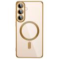 Samsung Galaxy S26 FE Tech-Protect MagFlex Case - MagSafe Compatible - Clear / Gold