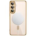 Samsung Galaxy S26 FE Tech-Protect MagFlex Case - MagSafe Compatible - Clear / Gold
