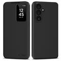 Samsung Galaxy S26 FE Tech-Protect Smart Clear View Flip Case with Card Slot - Black